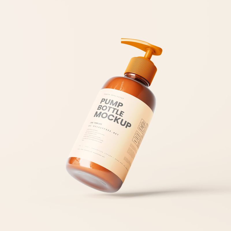 Simple Pump Dispenser Mockup Scenes 2