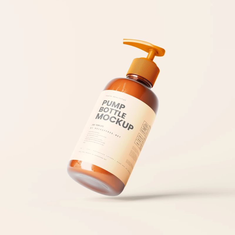 Simple Pump Dispenser Mockup Scenes 2