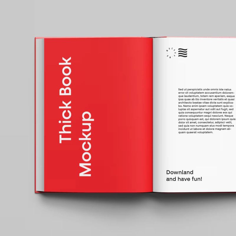 Top View Book Mockup