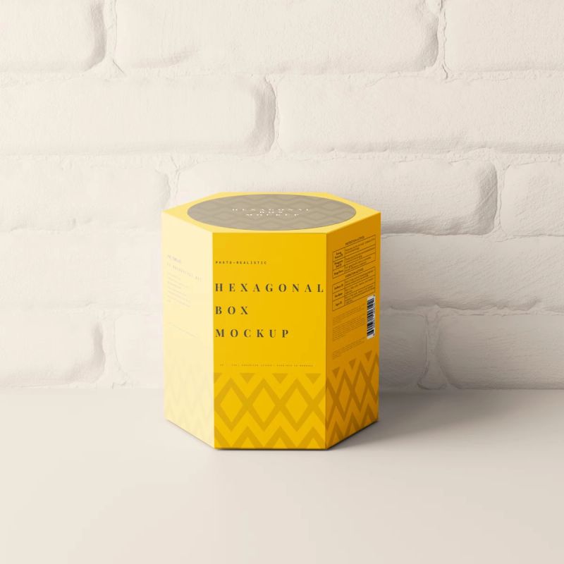Hexagonal Box Mockup 4