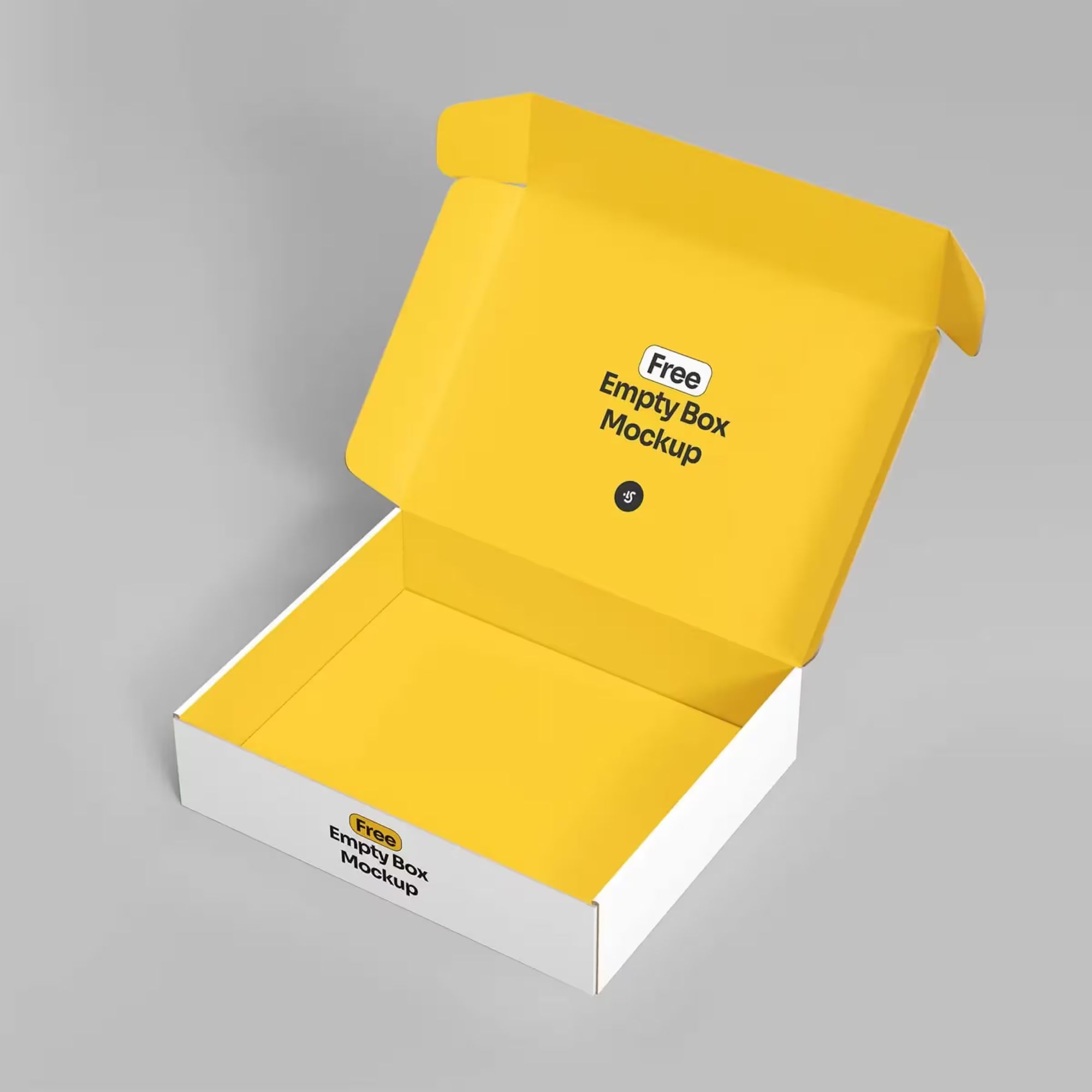Free Empty Box Mockup