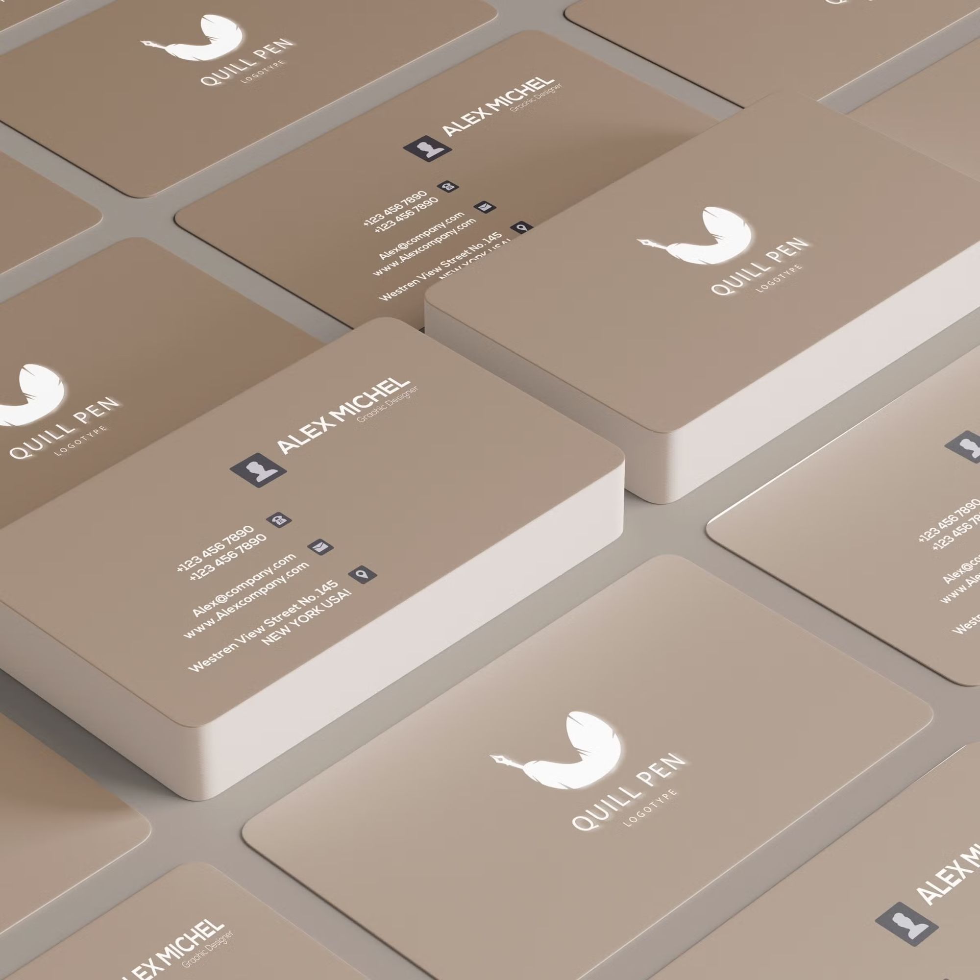 Business Card Branding Mockup Set 5