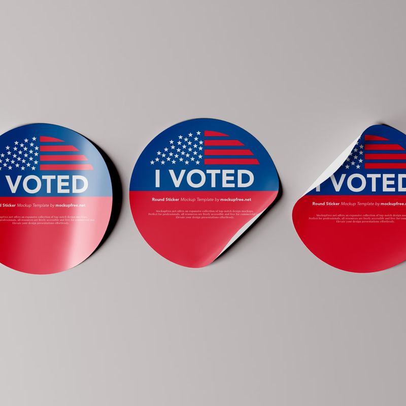 Round Stickers Mockups 2