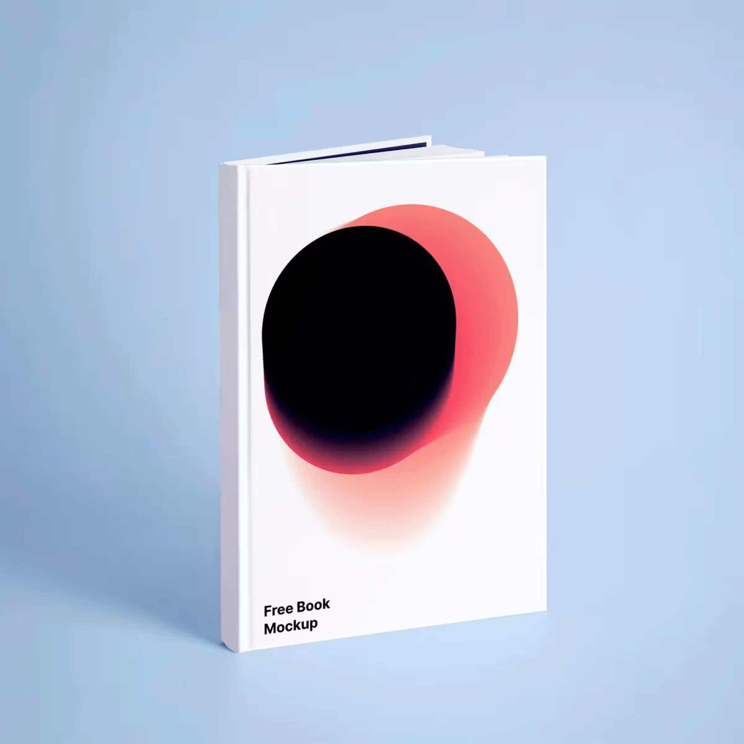 Free White Book Realistic Mockup