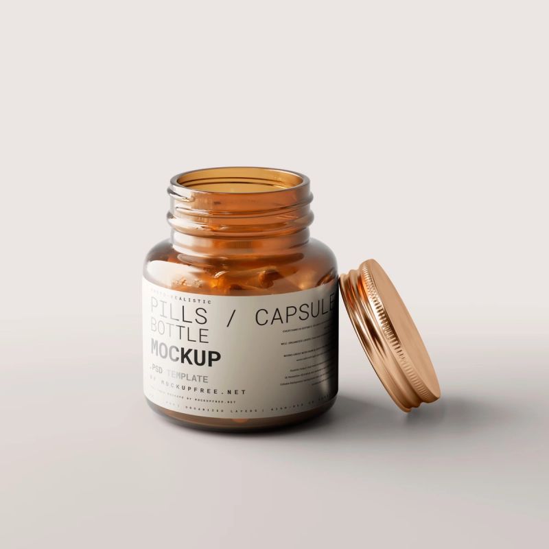 Pills Capsule Bottle Mockups 2