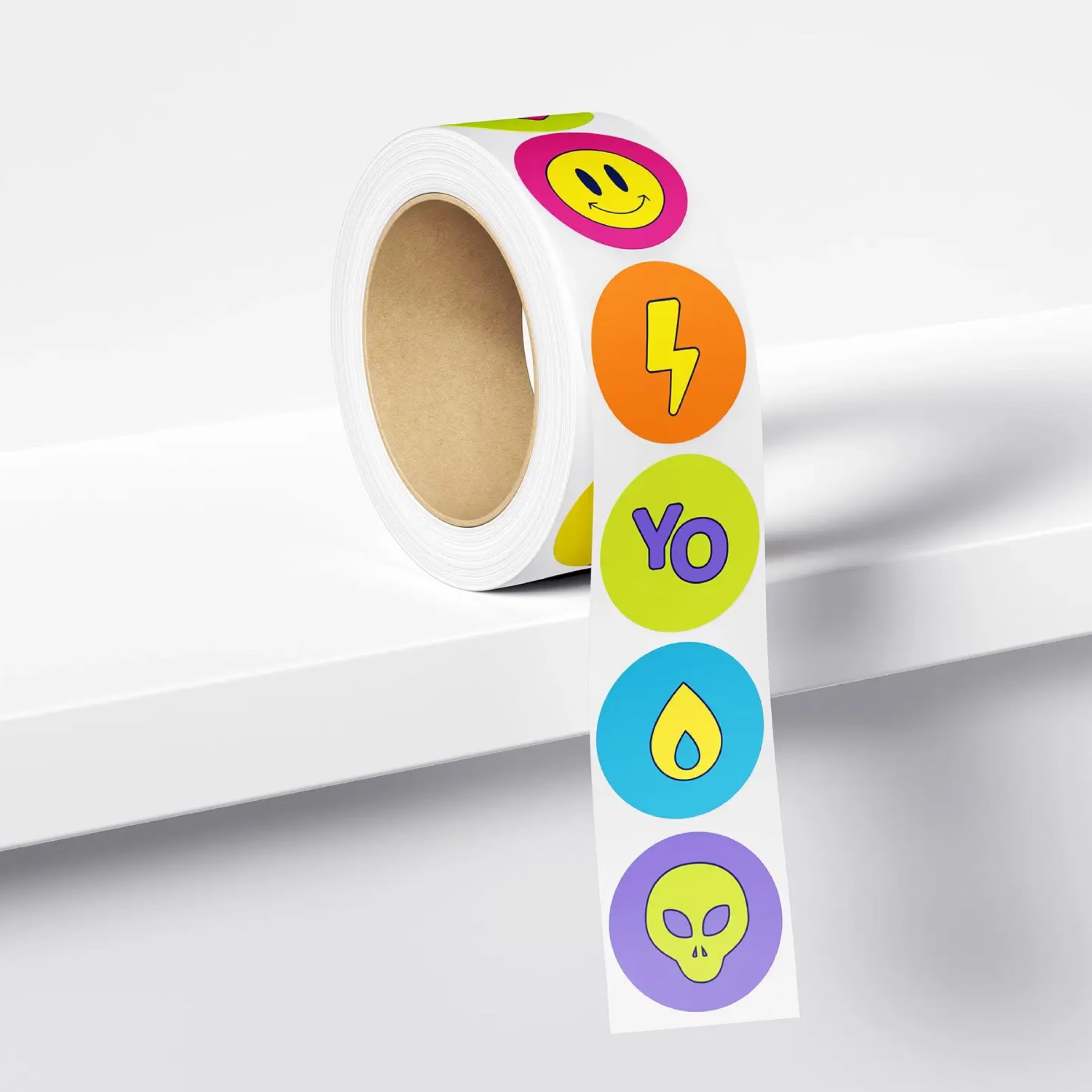 Free Sticker Tape PSD Mockup