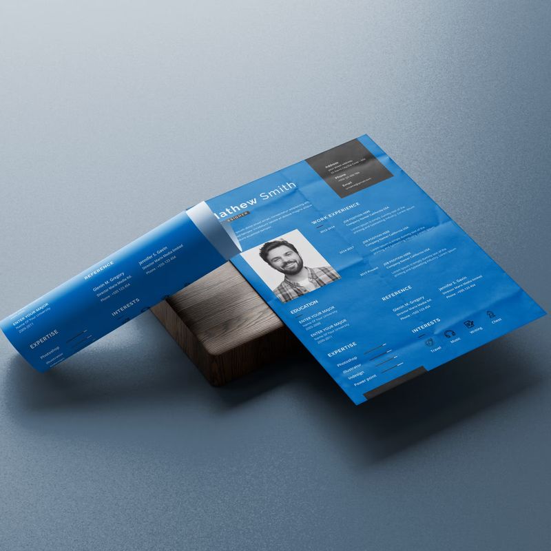 A4 Resume Mockup 3
