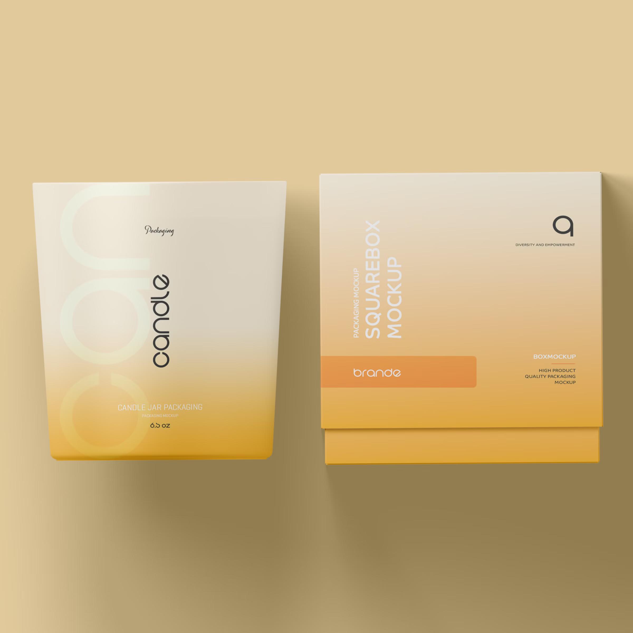 Candle Glass Packaging Mockup 2