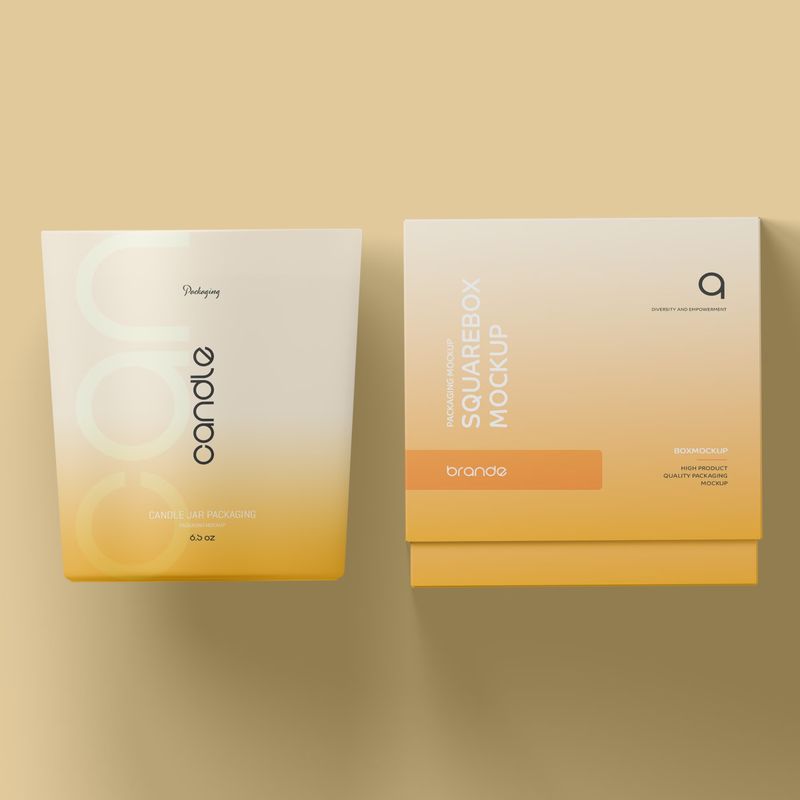 Candle Glass Packaging Mockup 2