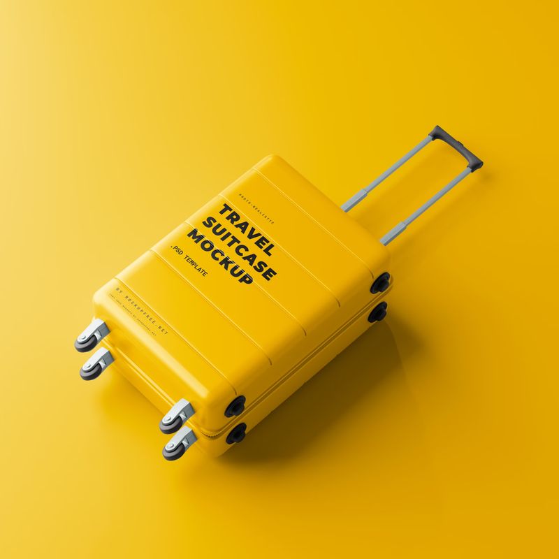Travel Suitcase Mockup 3
