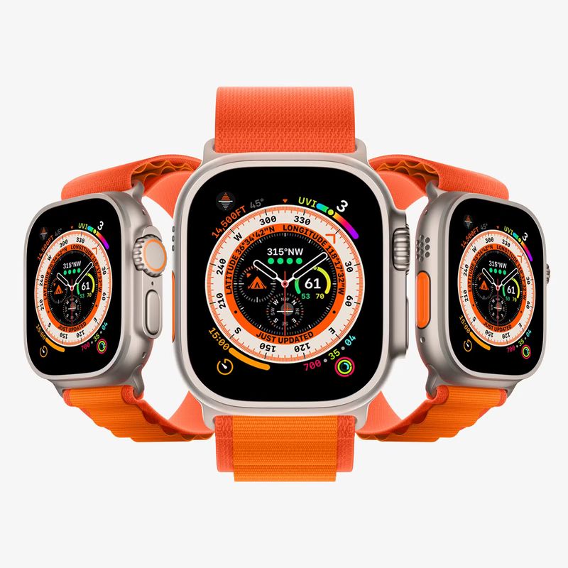 Realistic Apple Watch Ultra Mockup