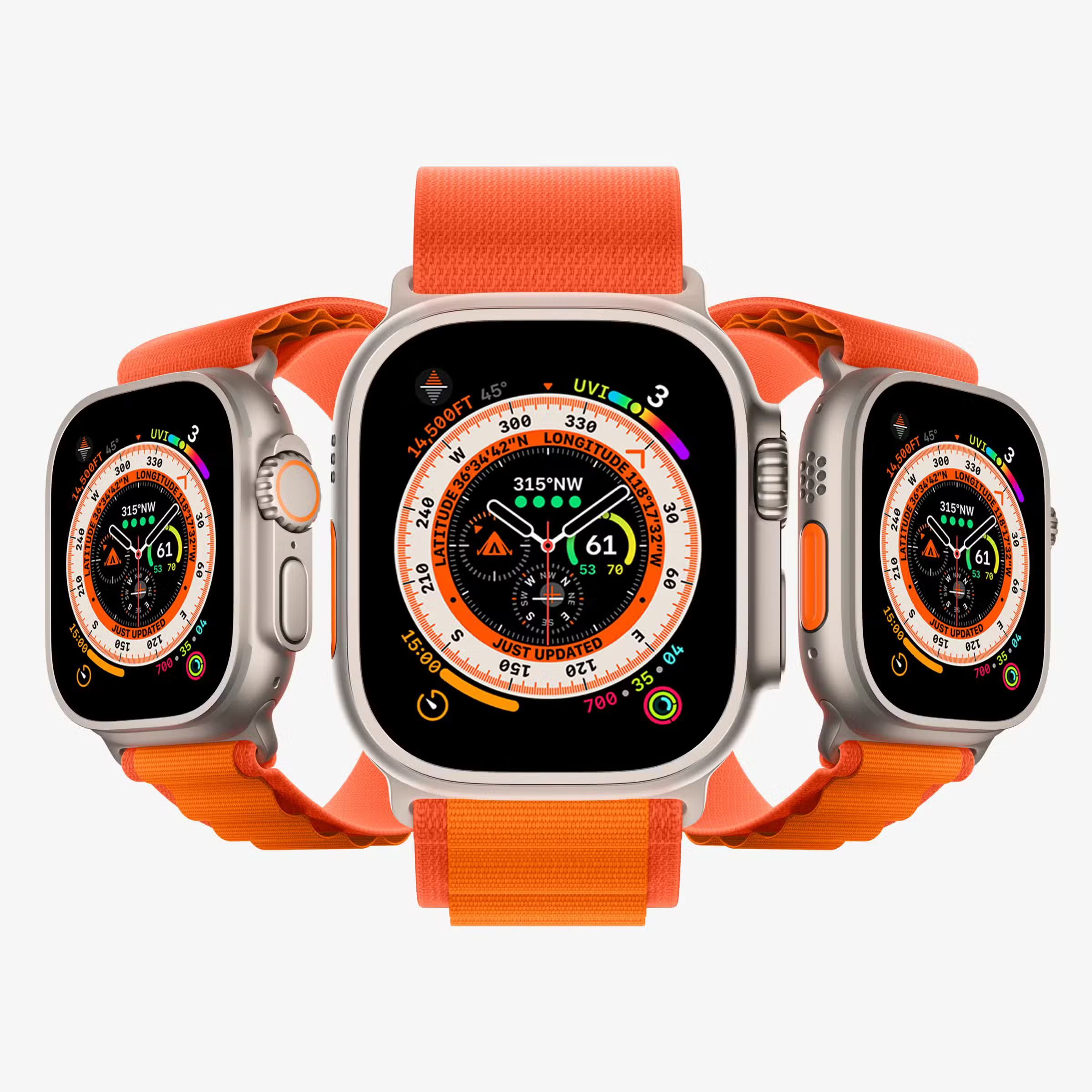 Realistic Apple Watch Ultra Mockup