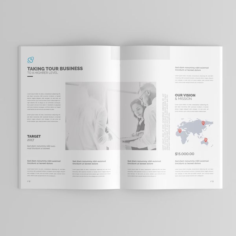 Free A4 Brochure / Catalog Mockup 3