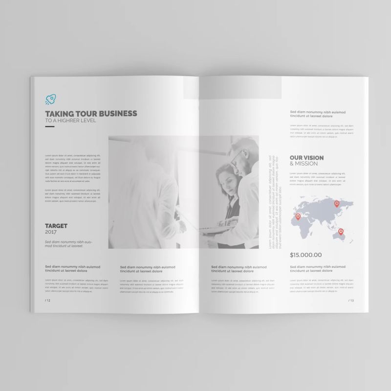 Free A4 Brochure / Catalog Mockup 3