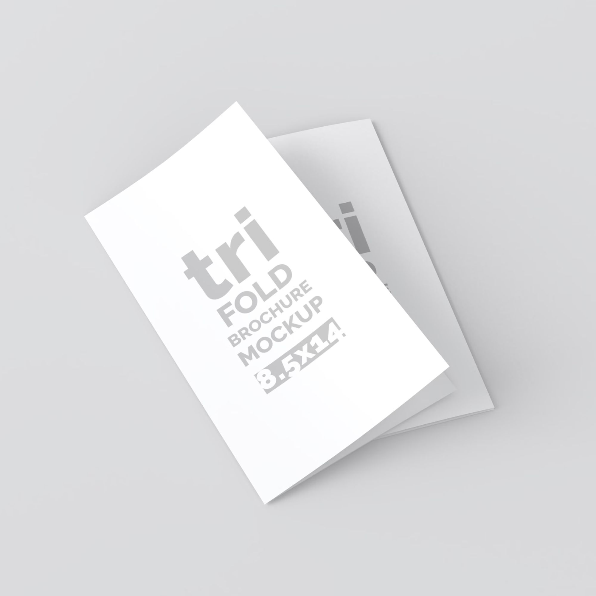 Free 14×8.5 Trifold Brochure Mockup