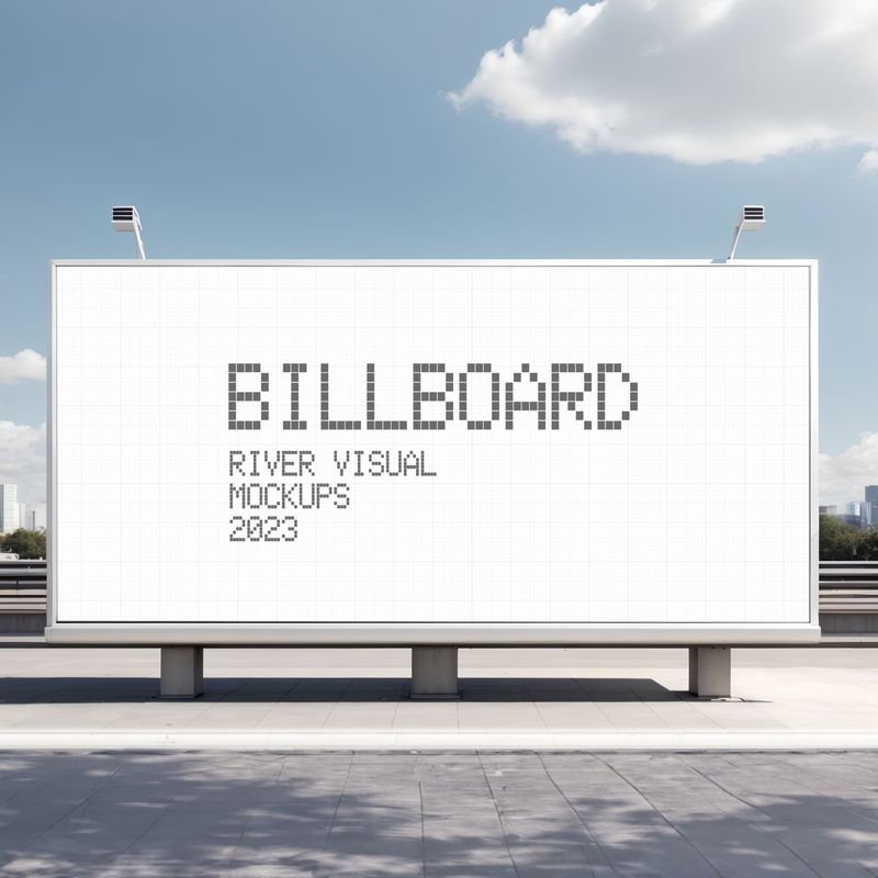 Futuristic Billboard Mockup