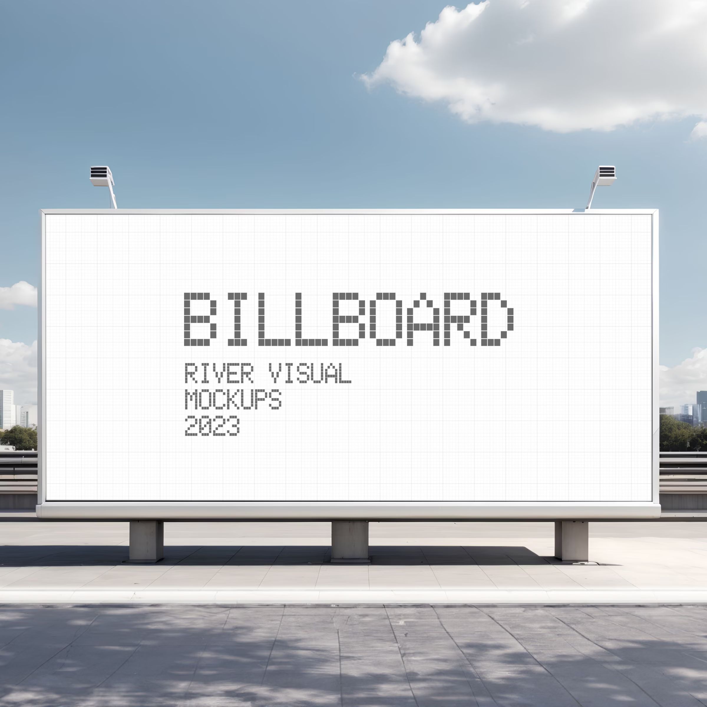 Futuristic Billboard Mockup