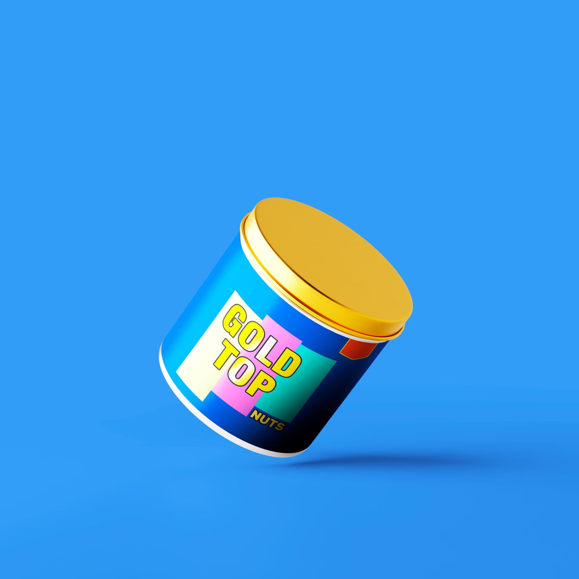 Cashew Nut Tin Can Mockup 3