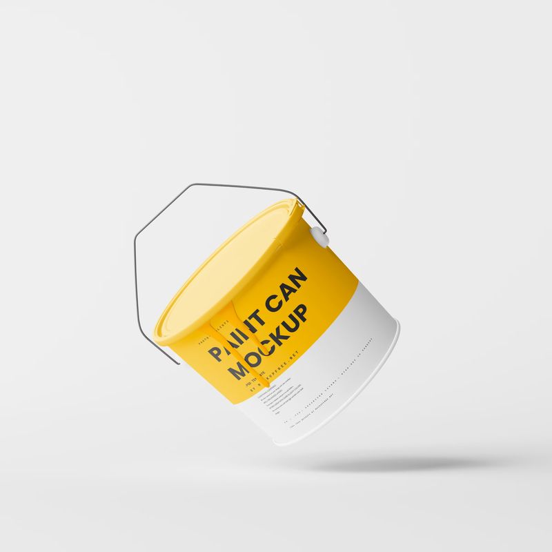 Paint Bucket Mockups with Paint Dripping 5