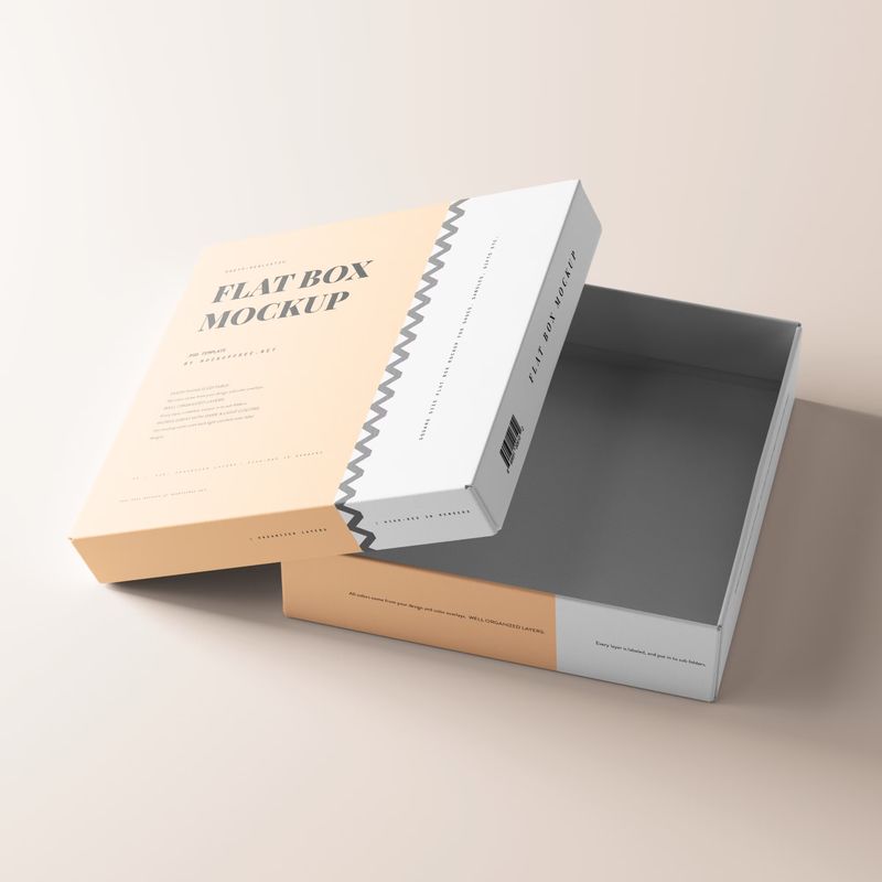 Flat Box Mockup 2