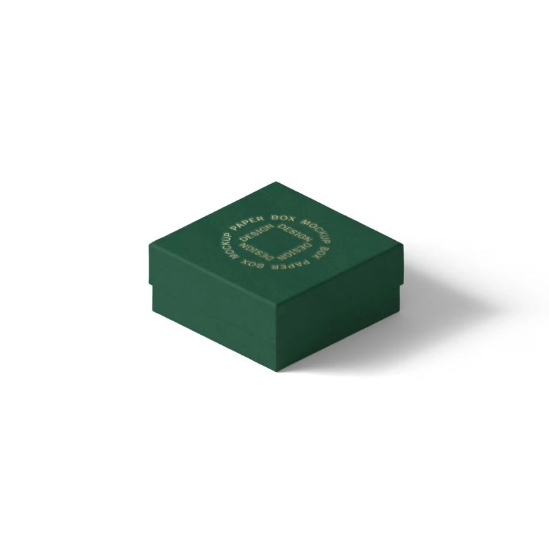 Free Paper Box Mockup V45 Isometric
