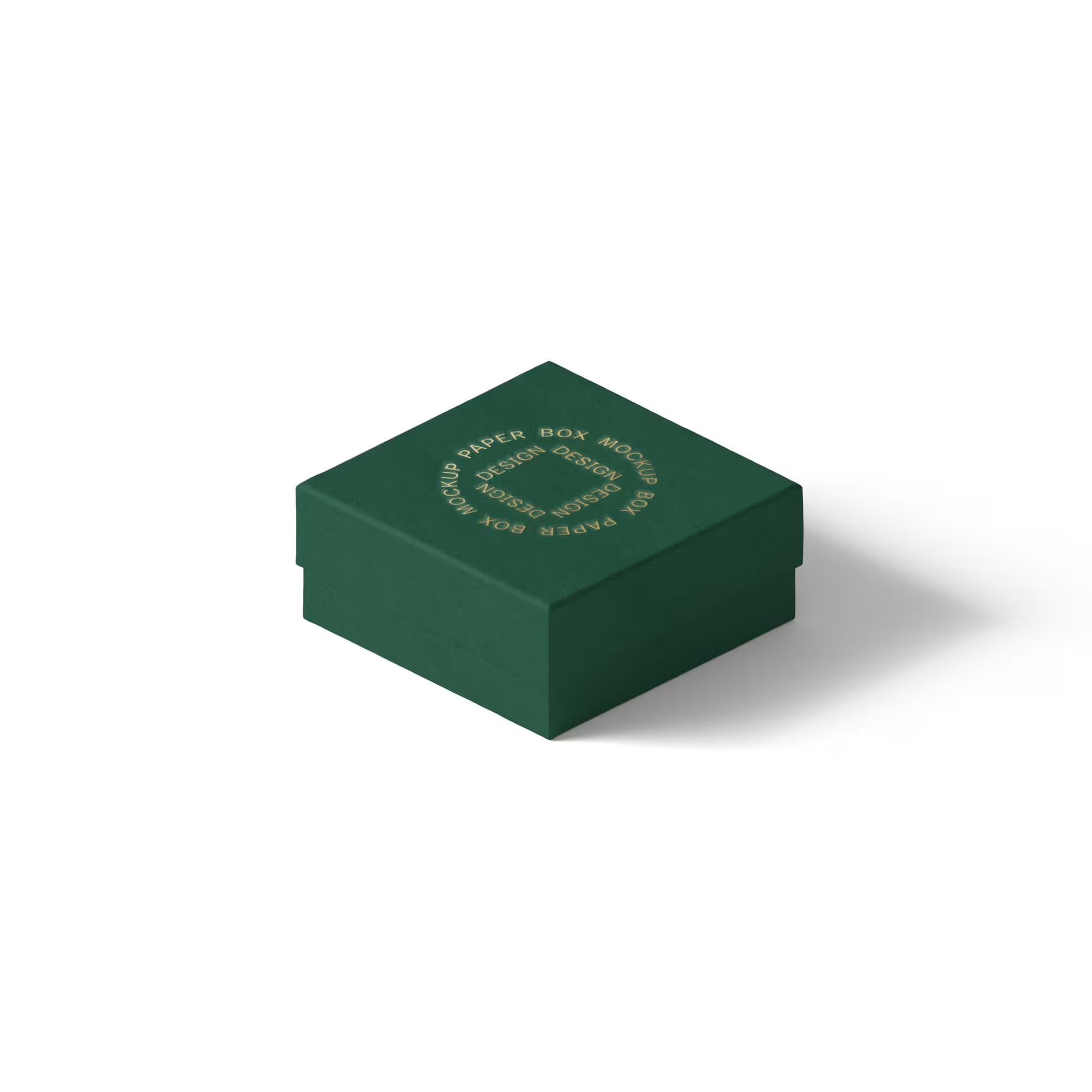 Free Paper Box Mockup V45 Isometric