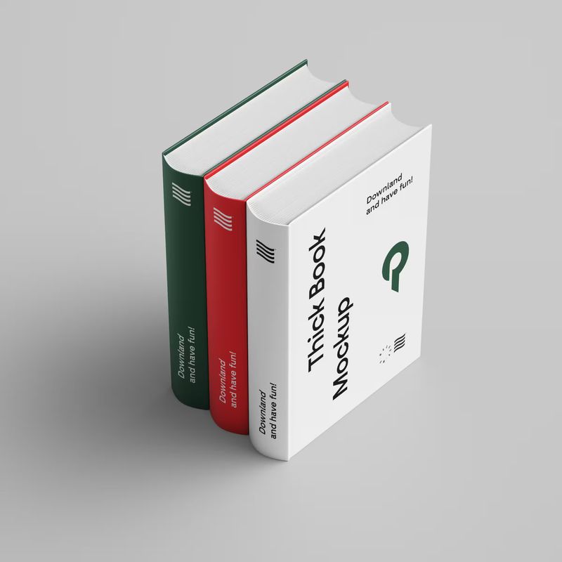 Thick Book Mockup