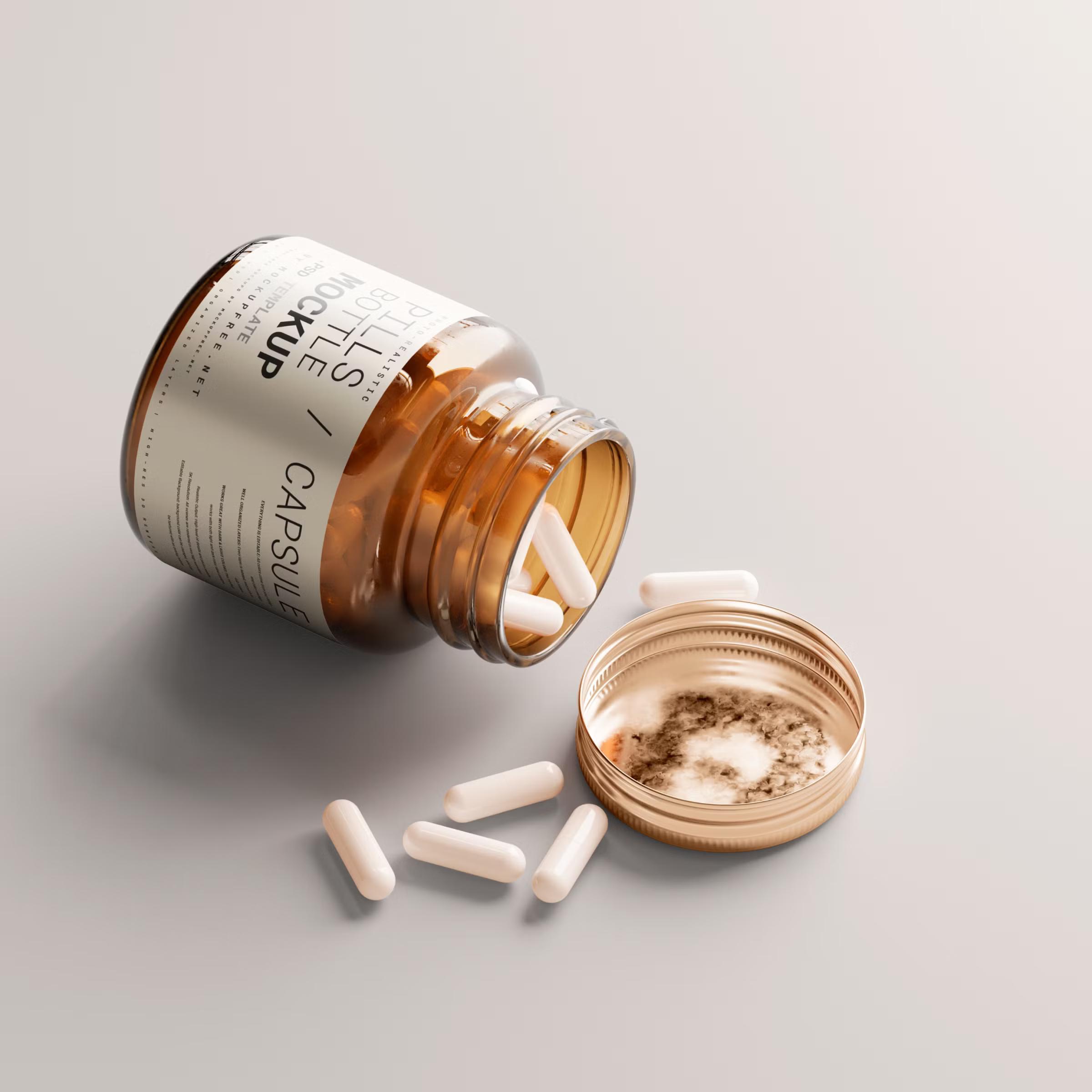 Pills Capsule Bottle Mockups 3
