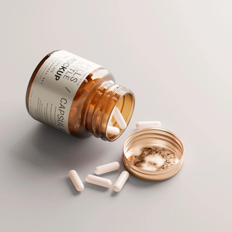 Pills Capsule Bottle Mockups 3