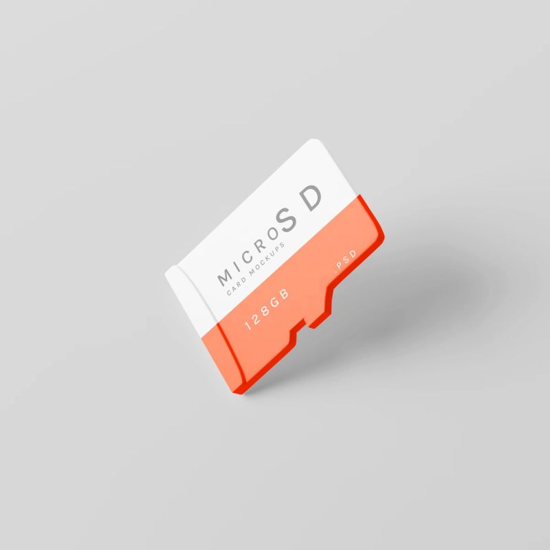 Micro SD Card Mockup 3