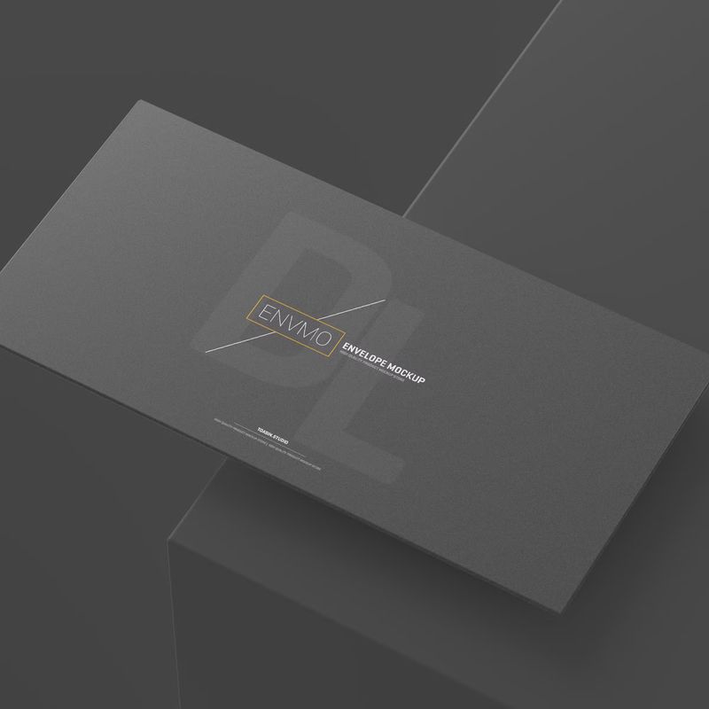 Free DL Envelope Mockup