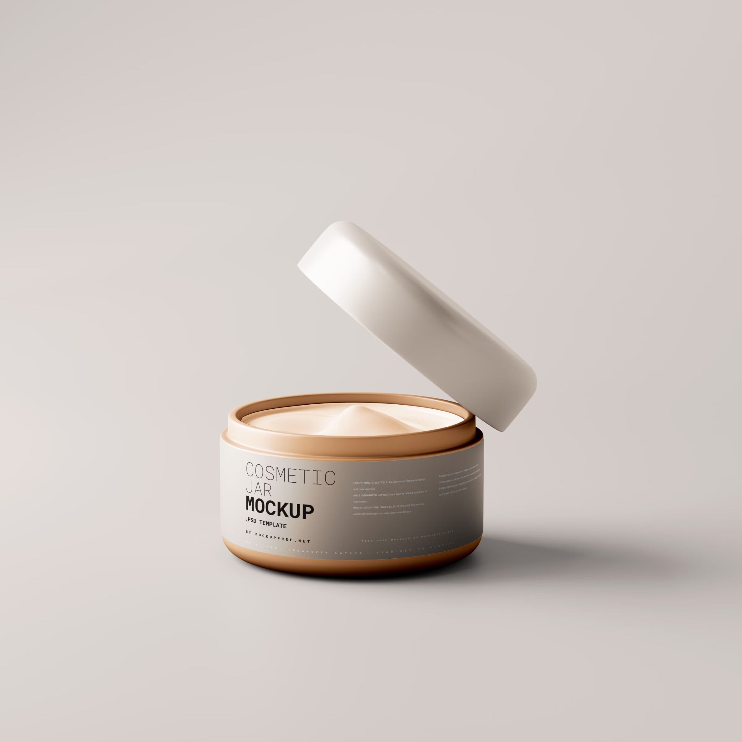Plastic Cream Jar Mockup 2