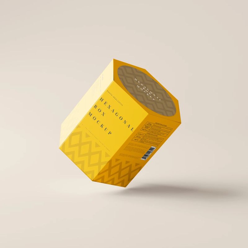 Hexagonal Box Mockup 2
