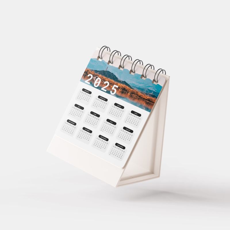 Desk Calendar Mockup 3