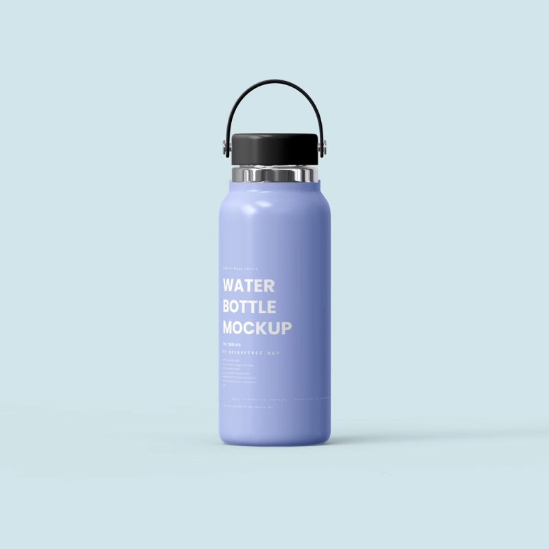 Aluminum Water Bottle Mockup 6