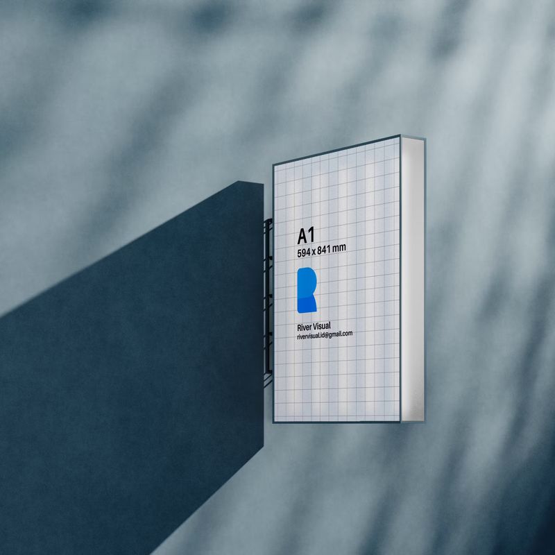 Rectangle Sign Mockup