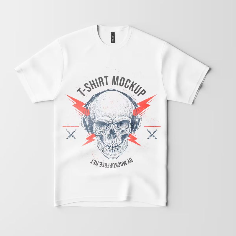 Collarless T-Shirt Mockup