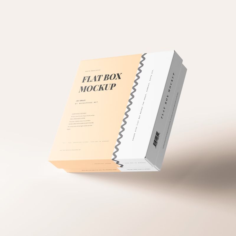 Flat Box Mockup 7