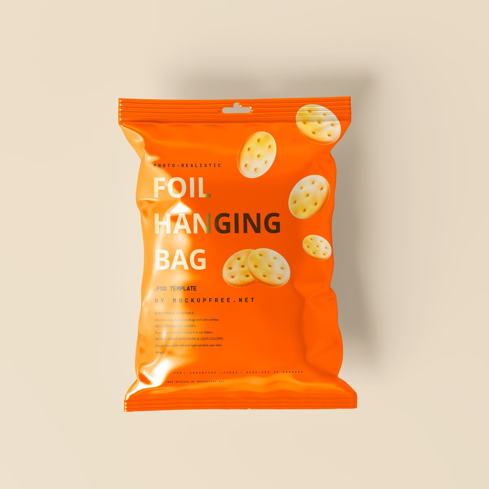 Foil Hanging Bag Mockup 4