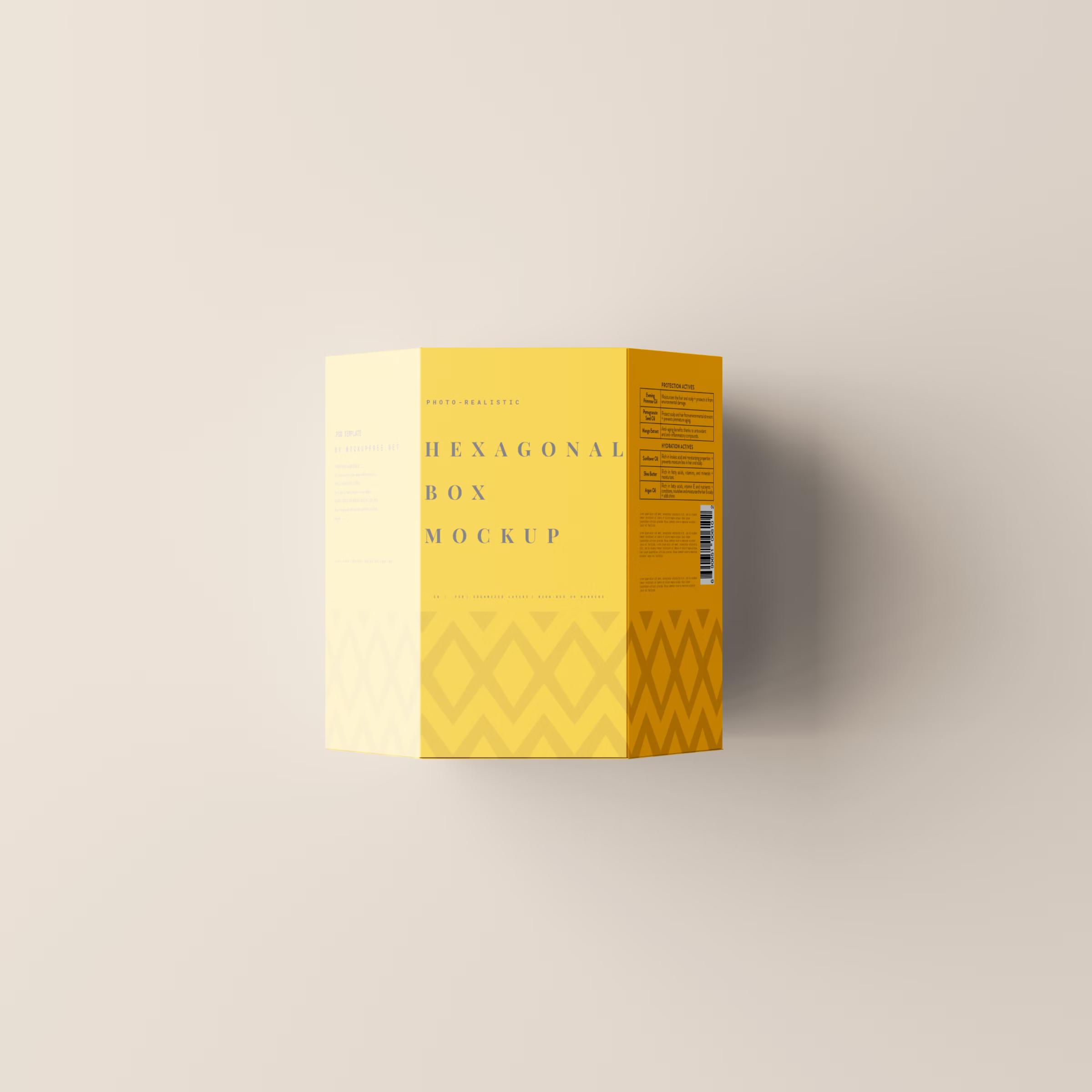 Hexagonal Box Mockup 6