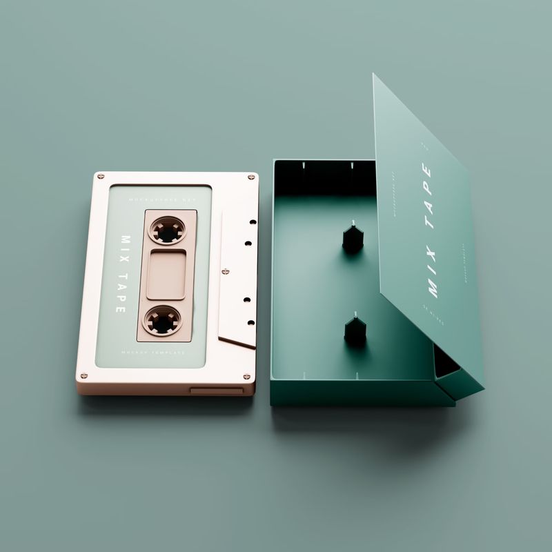 Mixtape Cover and Cassette Mockup 4