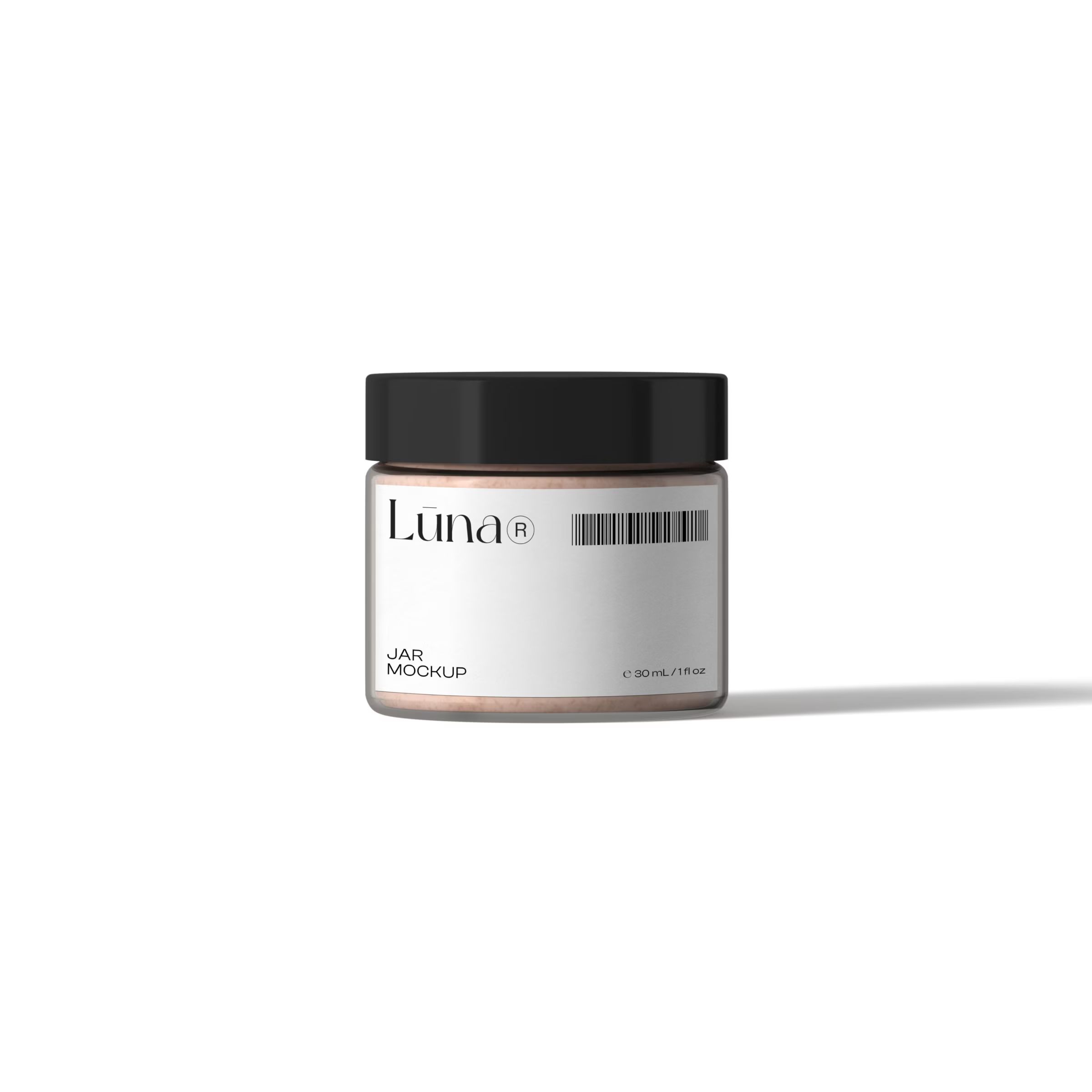 Free Jar Mockup V5A Front View