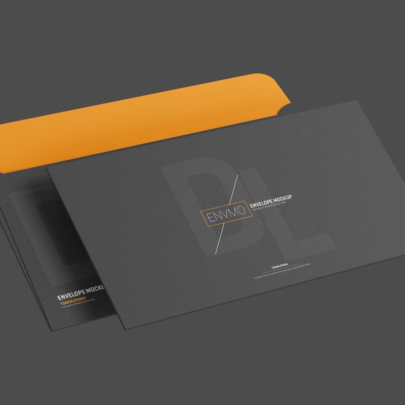 Free DL Envelope Mockup 4