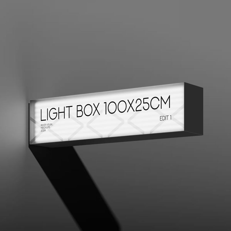 Light Box 100x25