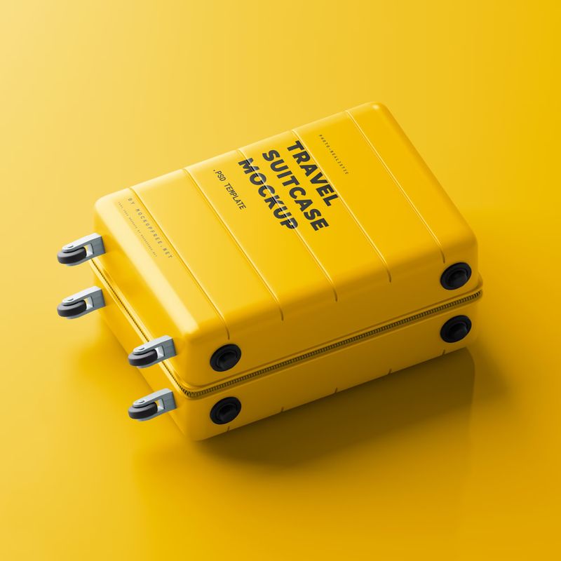 Travel Suitcase Mockup 4