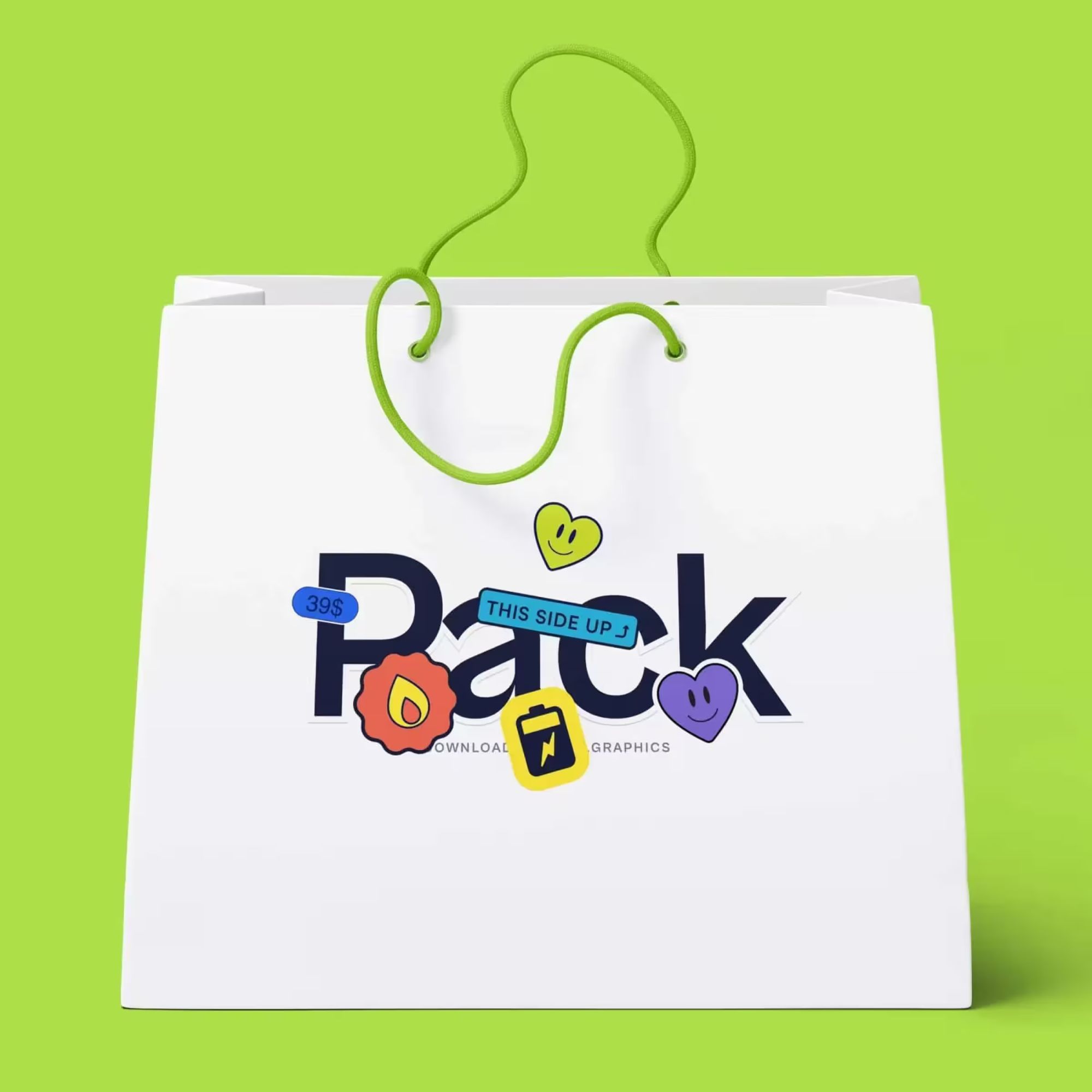 Free Paper Shopping Bag Beautiful Mockup