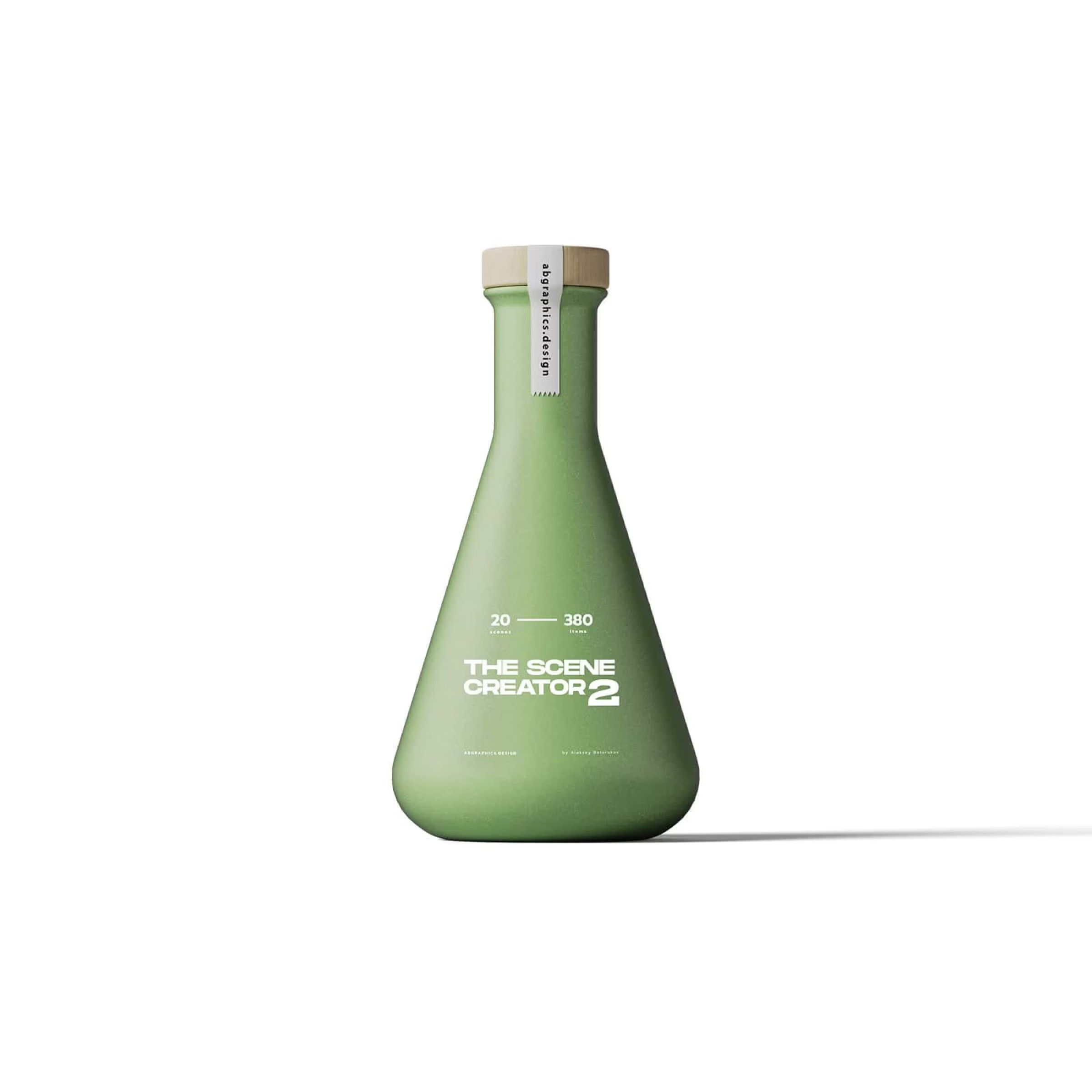 Free Bottle Mockup S3 Front View