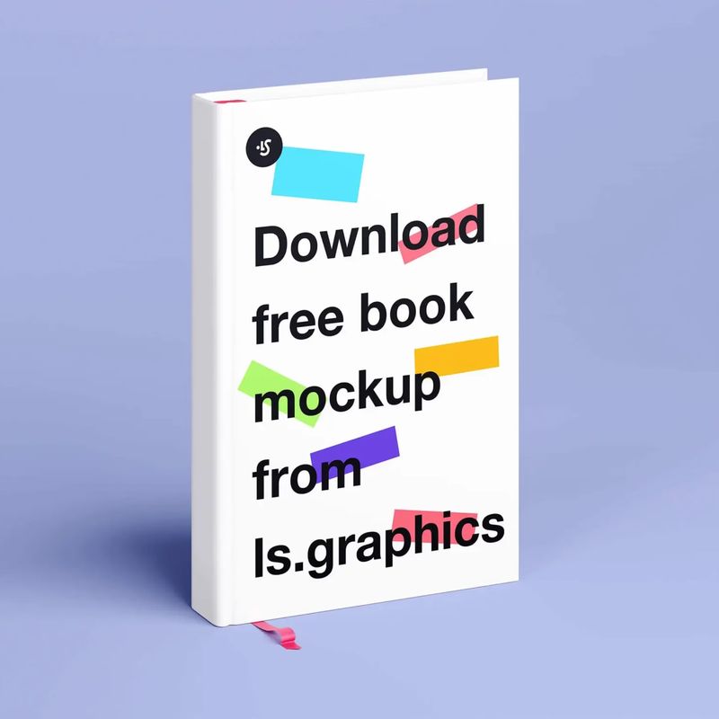 Free Hard Cover Book Mockup