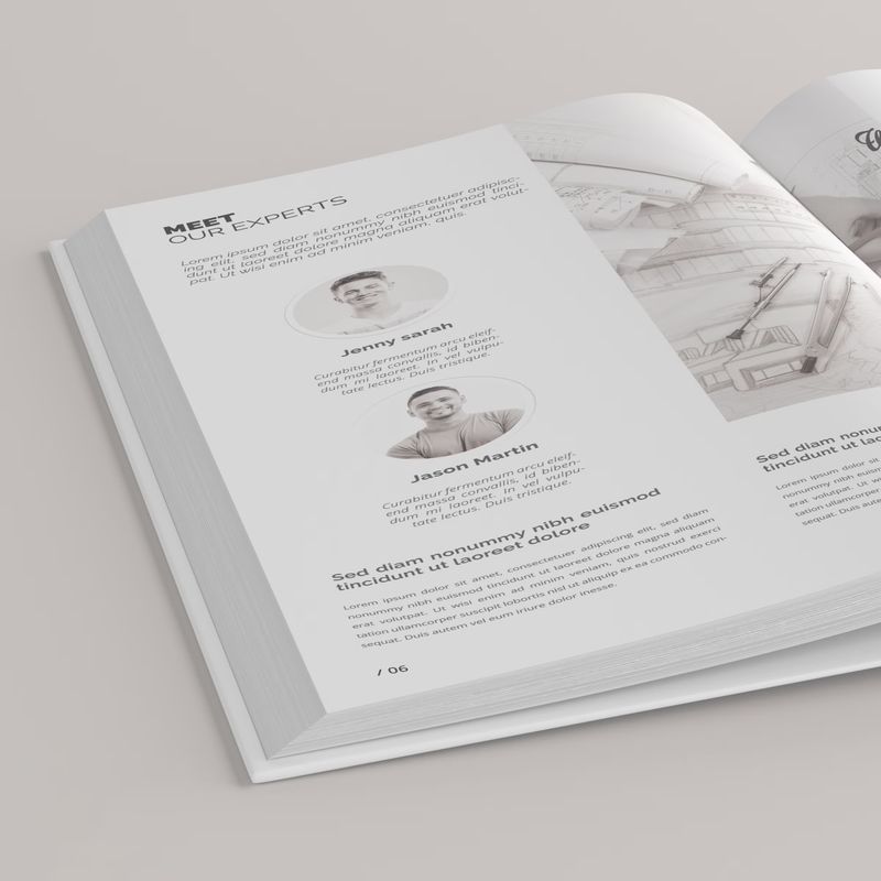 Free Portrait Book Mockup / Hardcover 2