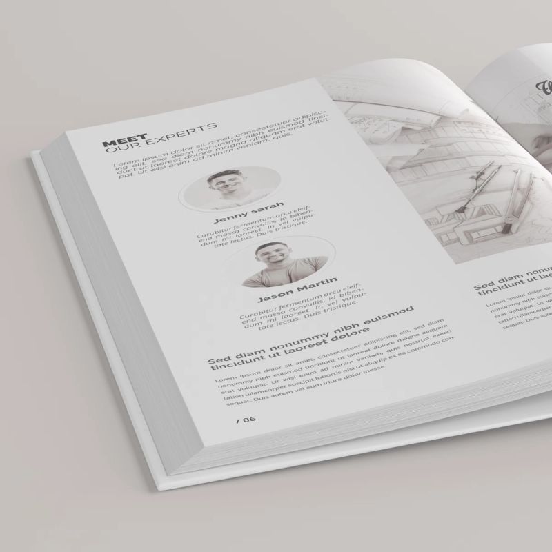 Free Portrait Book Mockup / Hardcover 2